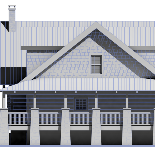 Anakeesta Lodge Left Elevation