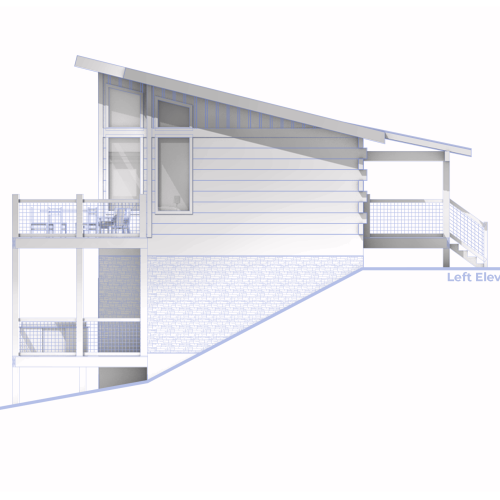 Left Elevation - Seaton Retreat - EC