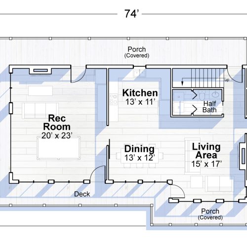 Main Floor Plan Powder Run EC