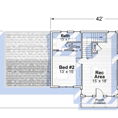 Upper Floor Plan Powder Run EC